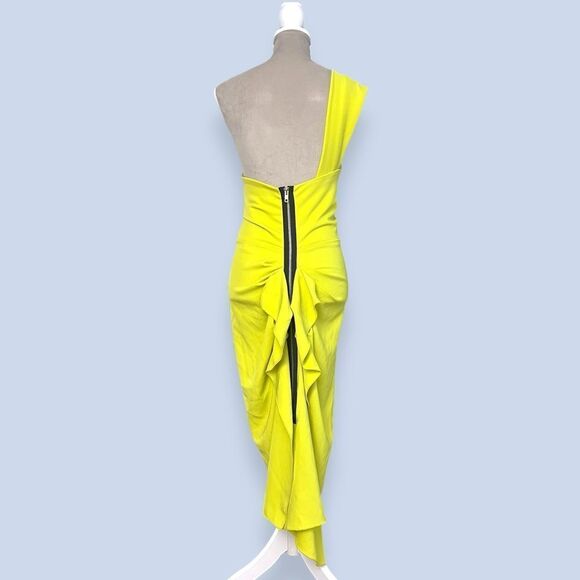 ISSUE NY 11512 dress in Chartreuse Size L - Picture 4 of 14